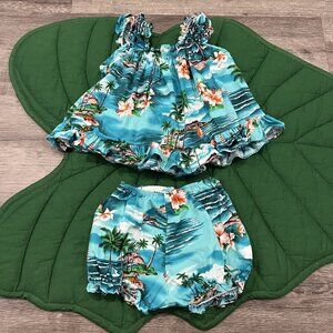 Lei Aloha Casuals Hawaii Toddler 24M Two Piece Hawaiian Set Outfit